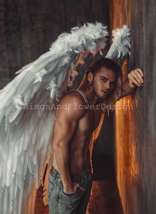 White angel wings, Lucifer wings, angel wings, wedding wings, giant sexy wings, wings cosplay, Christmas angel