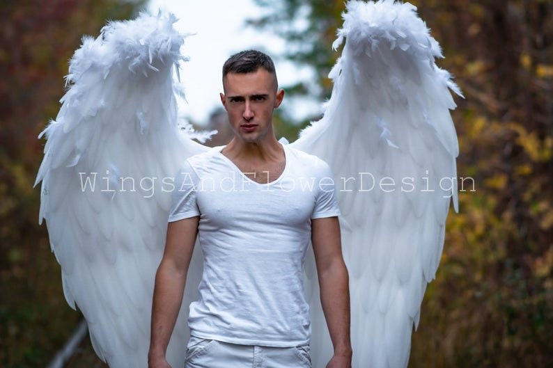 White angel wings, angel wings, wedding wings, giant sexy wings, wings cosplay, Christmas angel, Lucifer wings