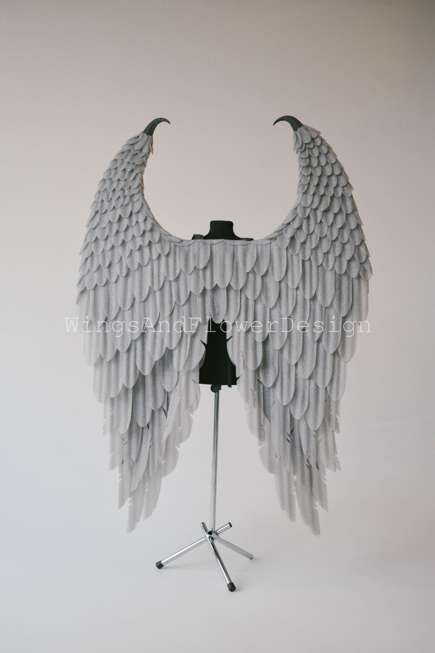 Gray angel wings carnival costume, Maleficent mings, wings photo prop, halloween costumes, christmas wings, Maleficent dress