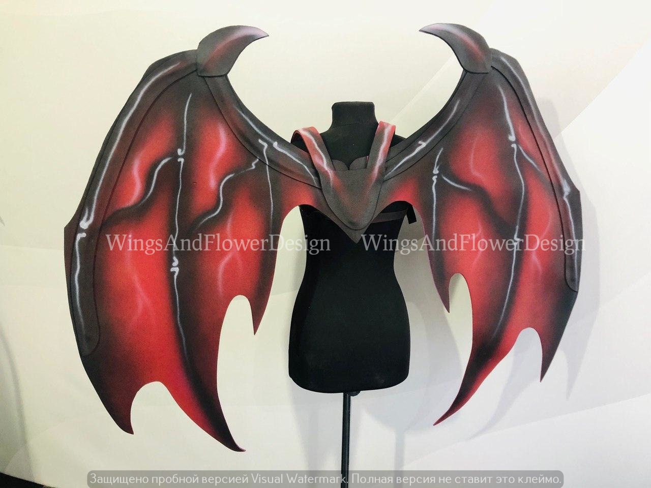 Red black dragon wings, large dragon wings, Devil wings, cosplay wings, big dragon wings, photo props, festival wear, wings design