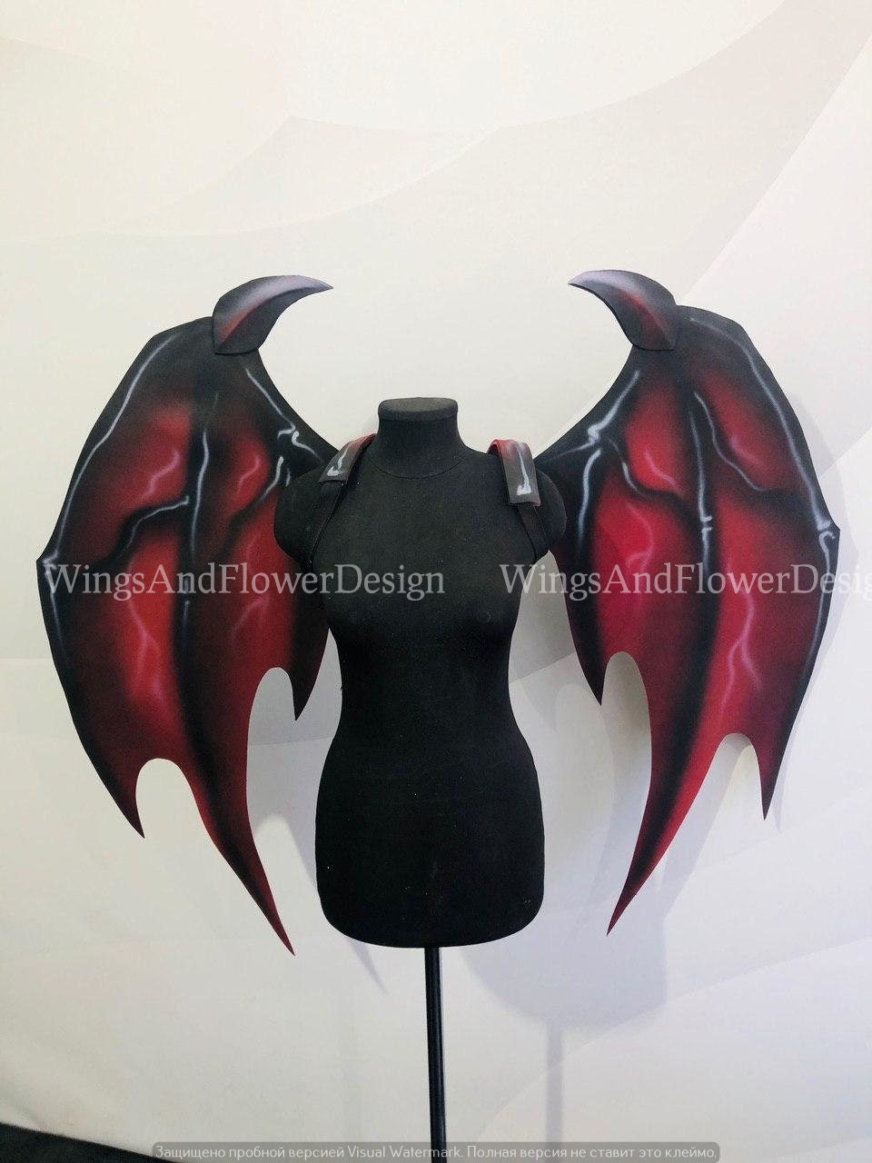 Red black dragon wings, large dragon wings, Devil wings, cosplay wings, big dragon wings, photo props, festival wear, wings design