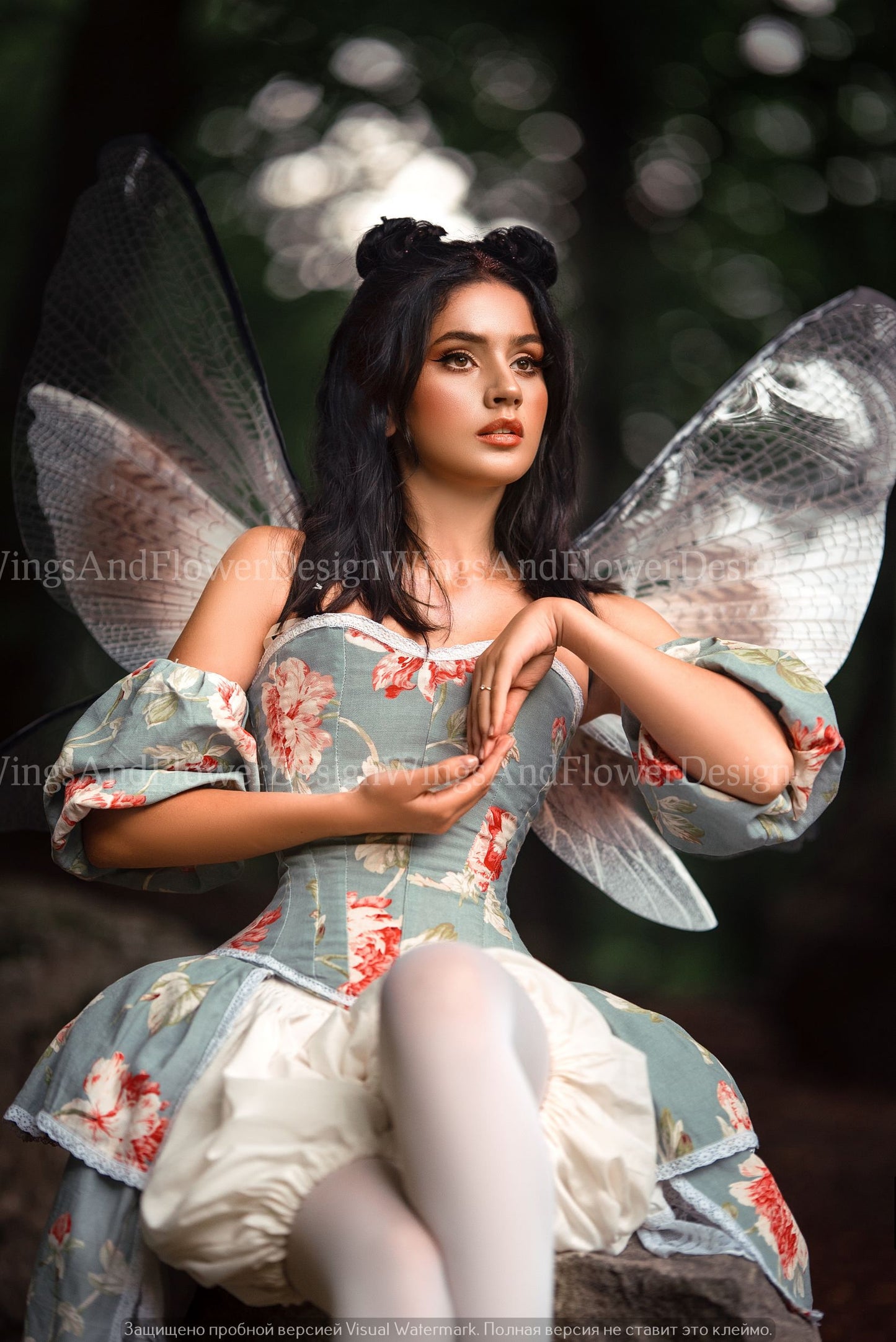 Transparent wings, moth wings, butterfly wings, elf wings, butterfly fairy wings, fantasy Halloween fantasy, magical fairy clear wings