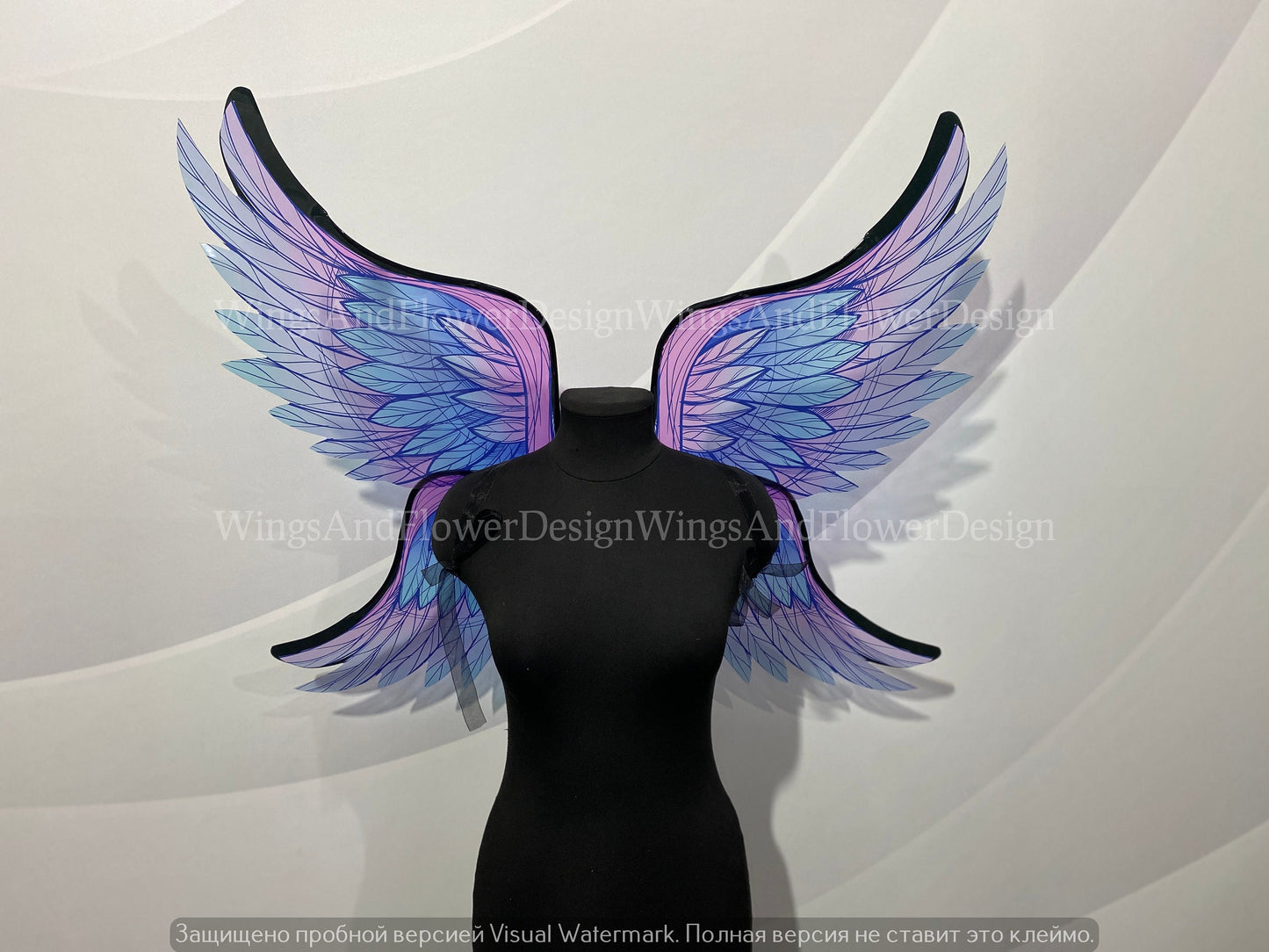 Blue pink angel wings, butterfly fairy wings, costume wings, Fairy wings, Blue Swallowtail, Blue wings, fantasy halloween