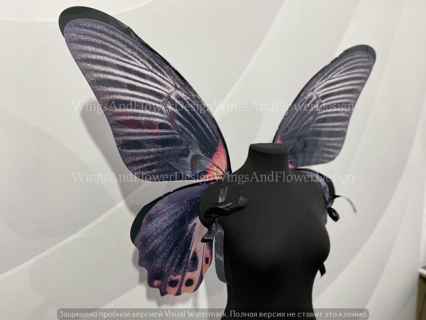 Black navy Swallowtail butterfly wings, butterfly fairy wings, costume wings, Fairy wings, Pink Swallowtail, halloween