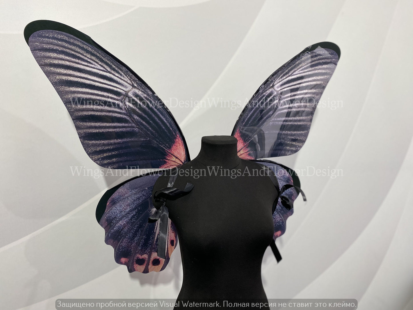 Black navy Swallowtail butterfly wings, butterfly fairy wings, costume wings, Fairy wings, Pink Swallowtail, halloween