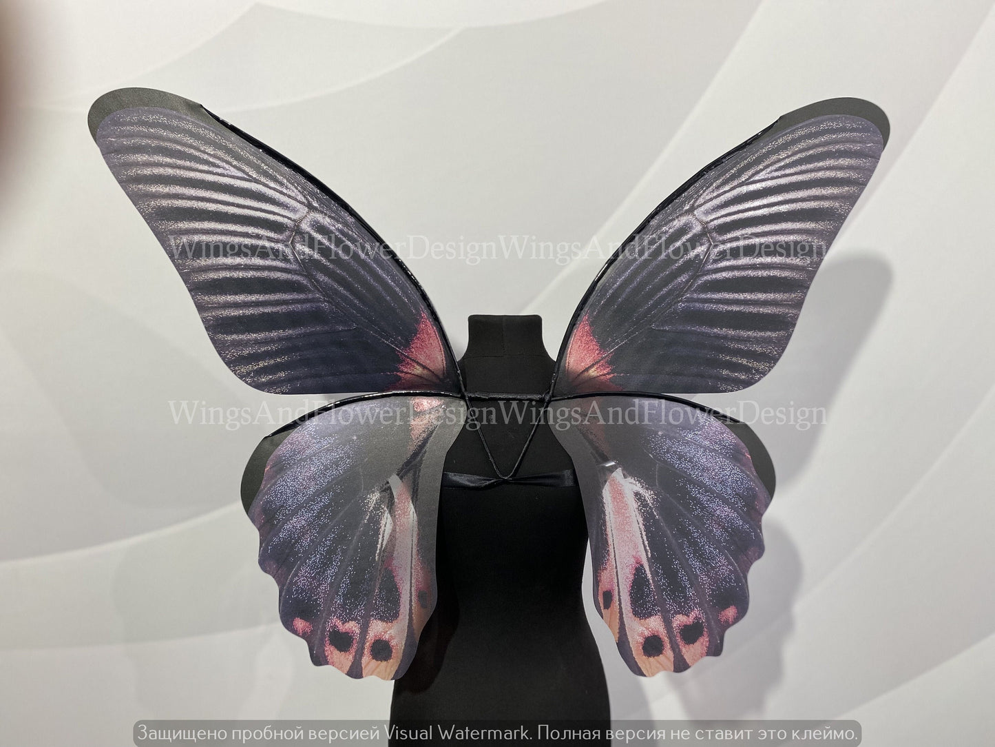 Black navy Swallowtail butterfly wings, butterfly fairy wings, costume wings, Fairy wings, Pink Swallowtail, halloween