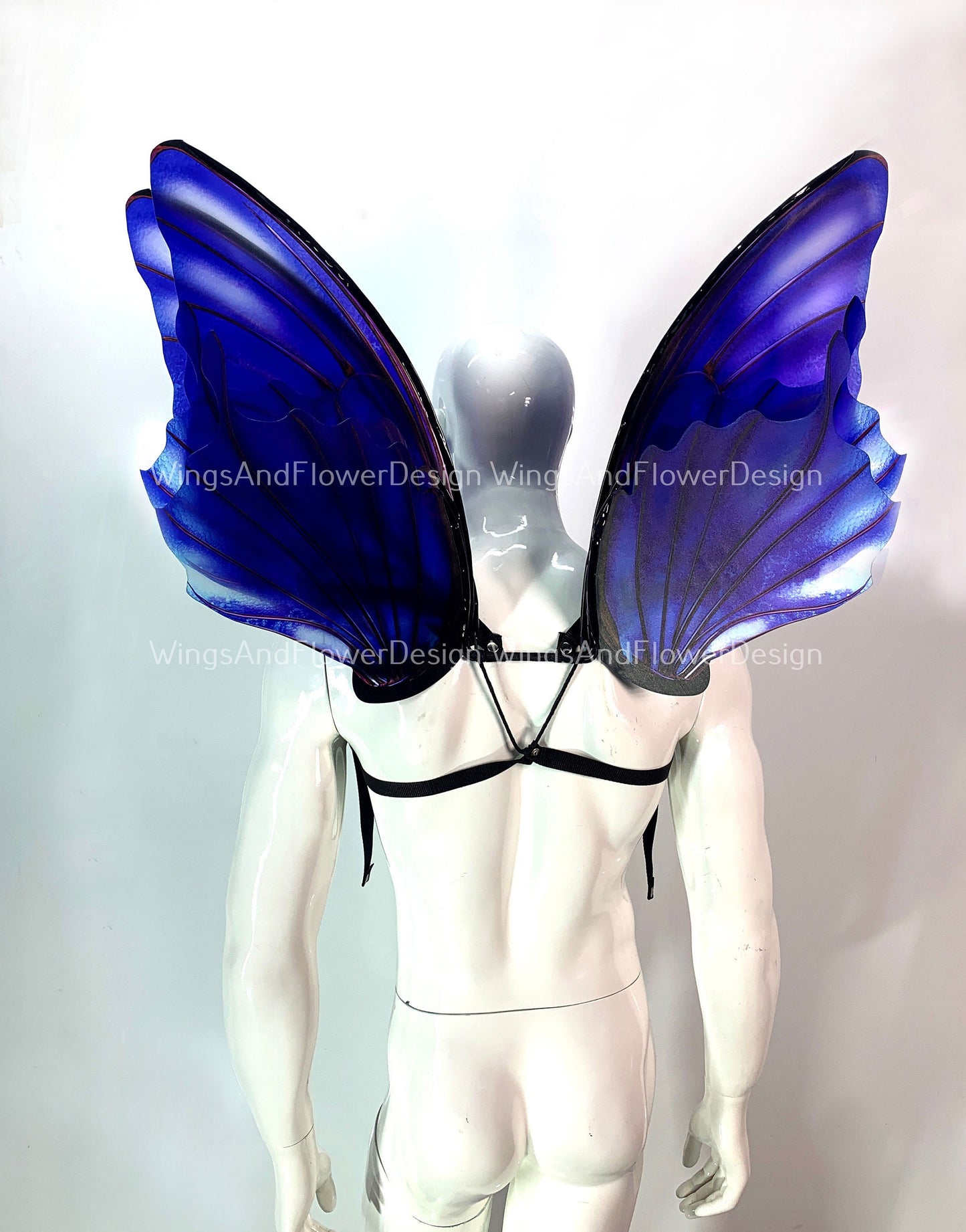 Blue butterfly wings, blue butterfly fairy wings, costume wings, blue fairy wings, Pink Swallowtail, Halloween