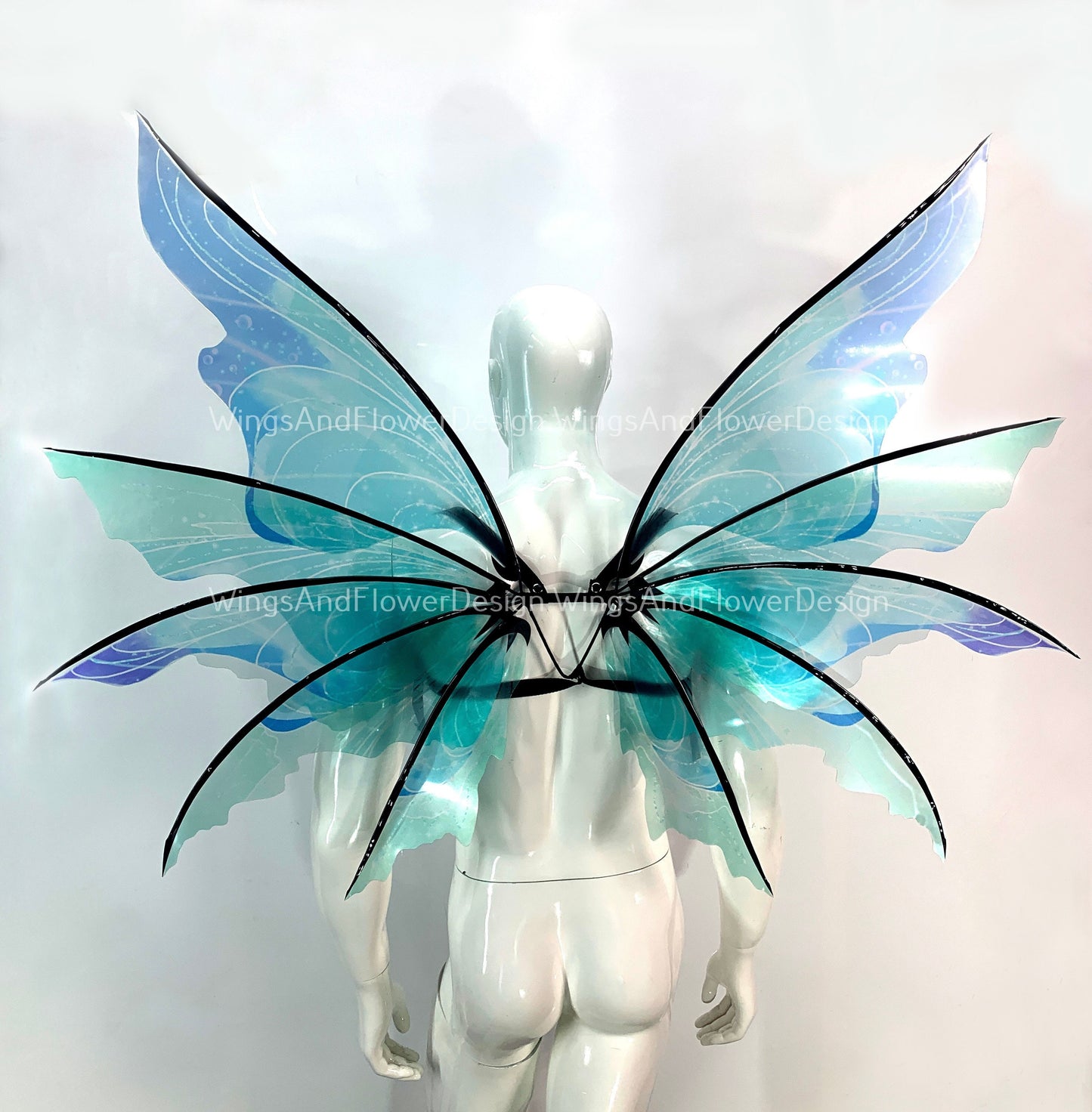 Blue turquoise butterfly dragonfly wings, blue turquoise butterfly fairy wings, costume wings, blue fairy wings, Halloween