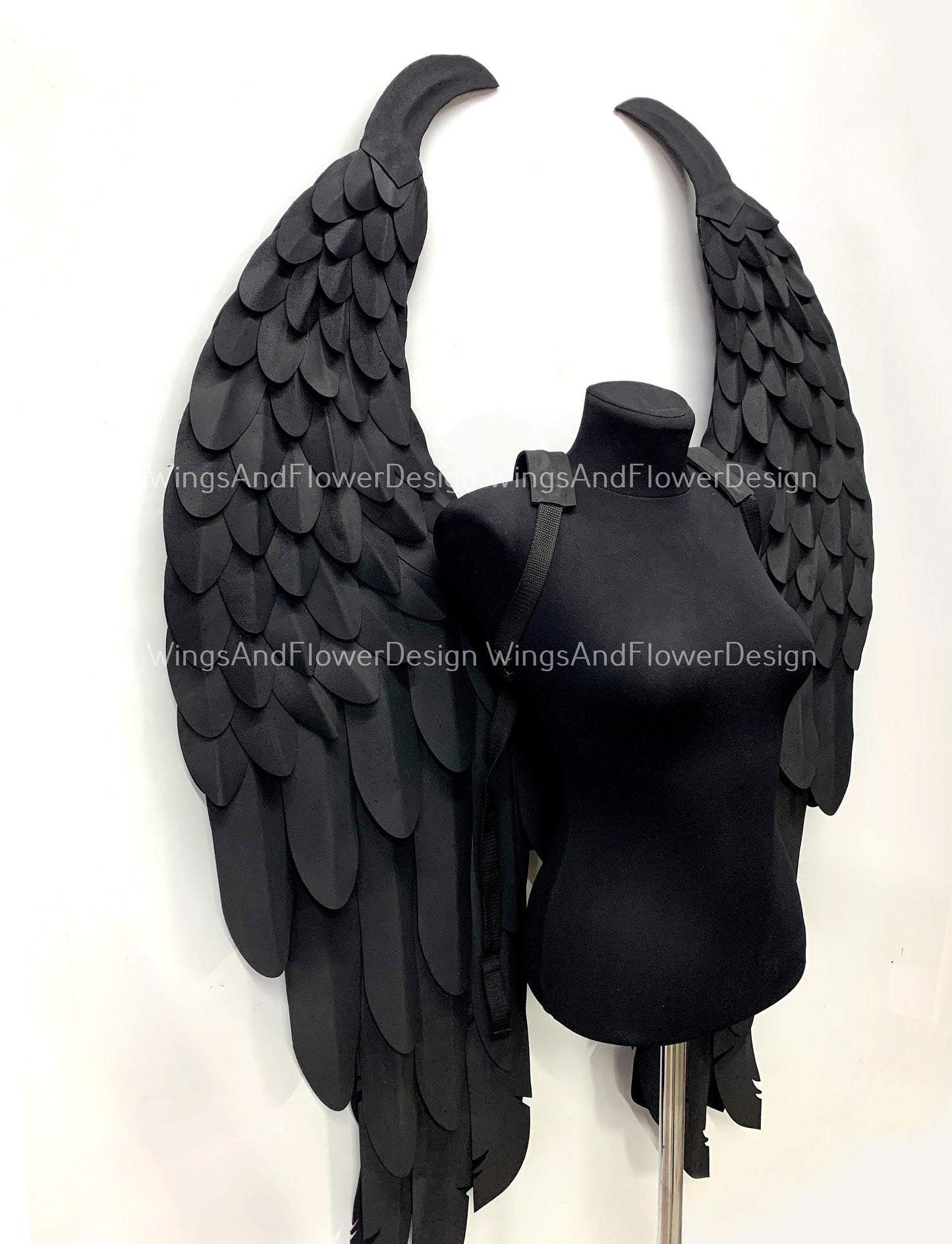 Black small angel wings carnival costume, Maleficent wings, wings photo prop, halloween costumes, christmas wings, Maleficent dress