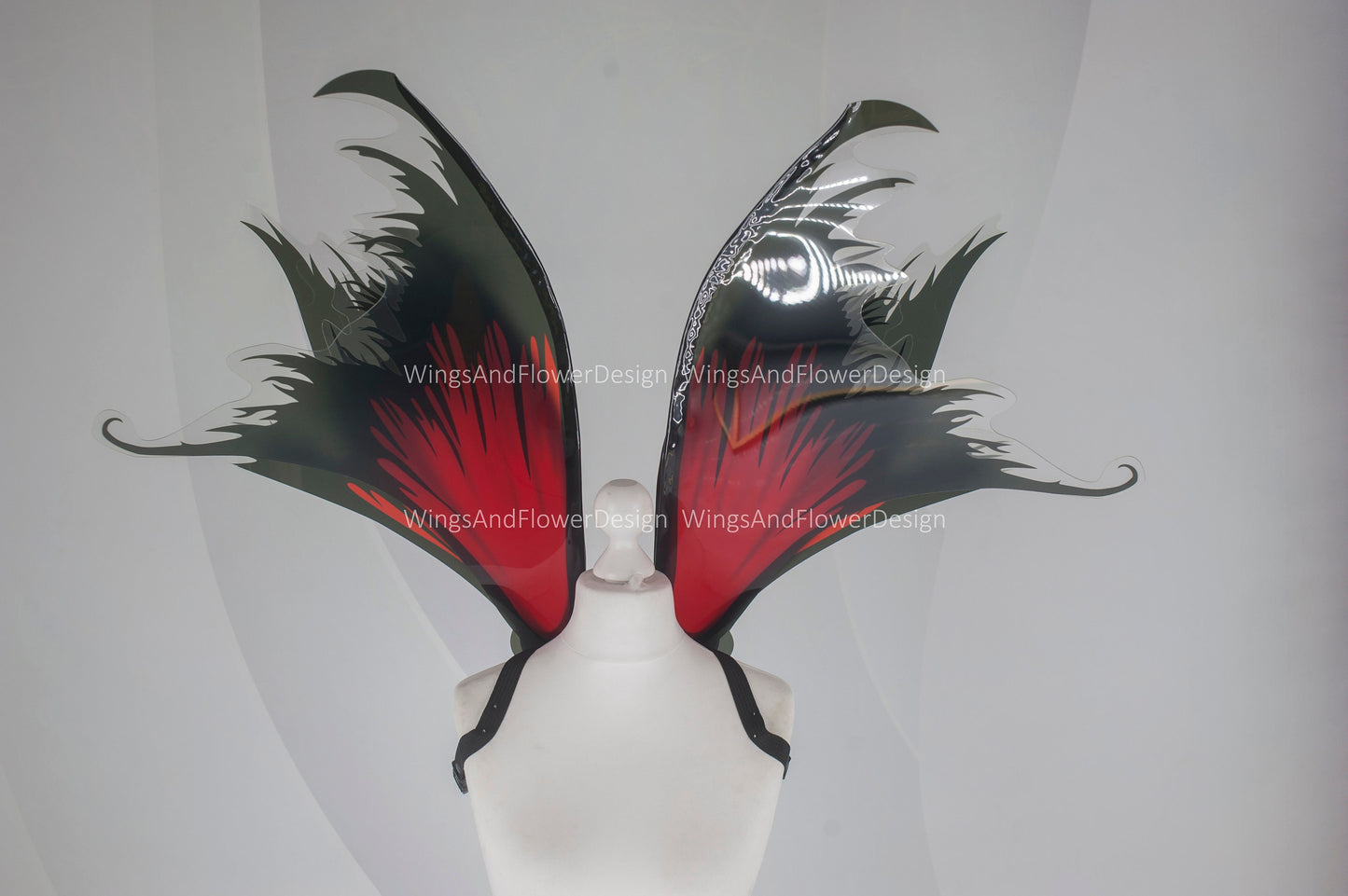 Black Red Swallowtail butterfly wings, butterfly fairy wings, costume wings, Fairy wings, Red black Swallowtail, halloween