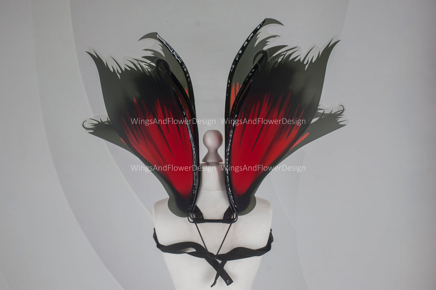 Black Red Swallowtail butterfly wings, butterfly fairy wings, costume wings, Fairy wings, Red black Swallowtail, halloween