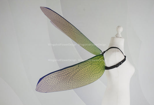 Dragonfly wings, butterfly green purple wings, elf wings, fairy wings, wings Photo Prop, butterfly wings, fantasy halloween, magical fairy,
