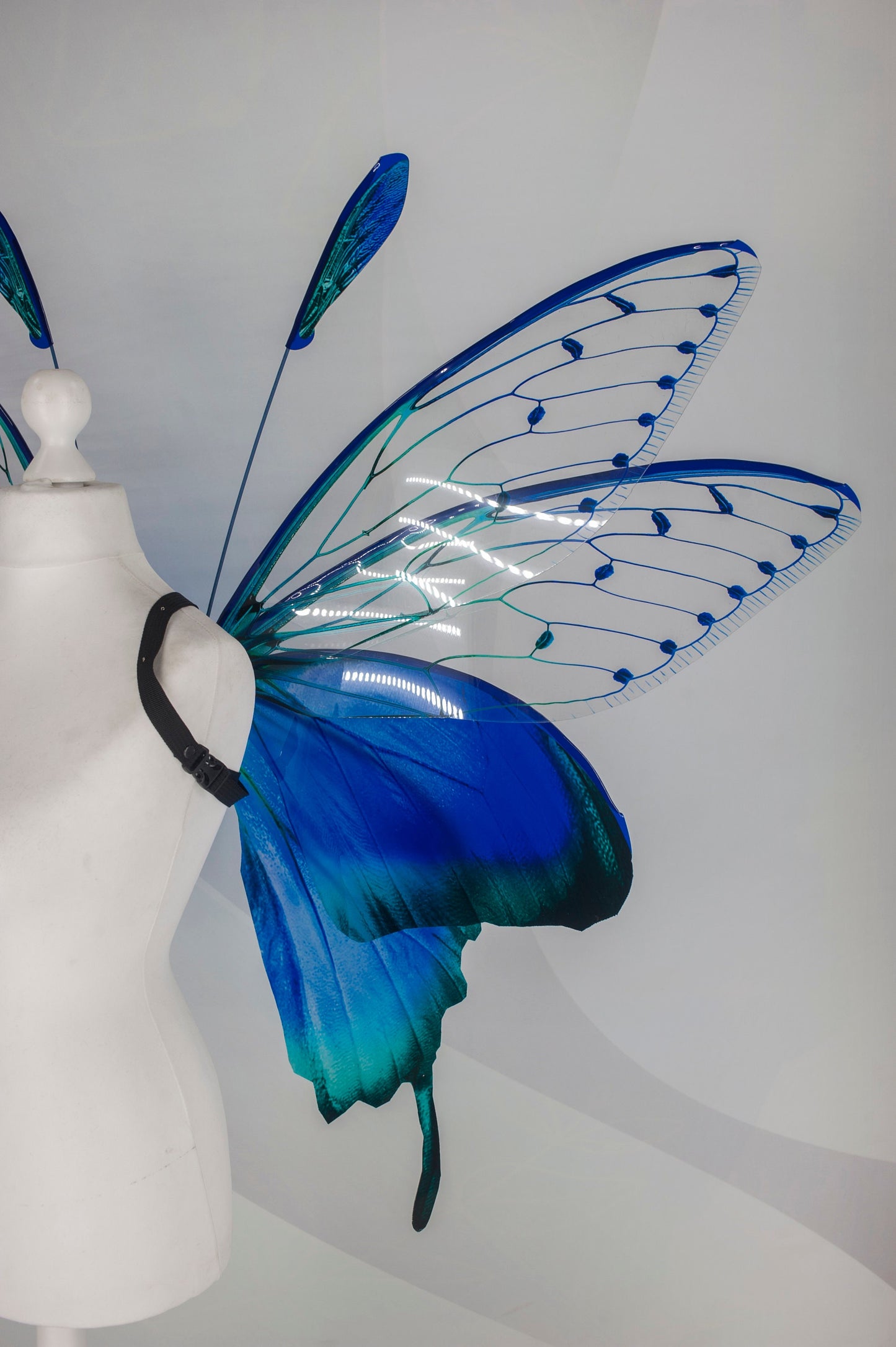 Butterfly green turquoise blue wings, forest fairy wings, wings Photo Prop, wedding wings, butterfly magical fairy wings, fantasy halloween