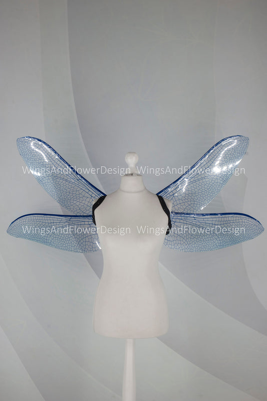 Blue purple violet violaceous dragonfly butterfly elf wings,fairy wings Photo Prop, green butterfly wings, fantasy halloween magical fairy,