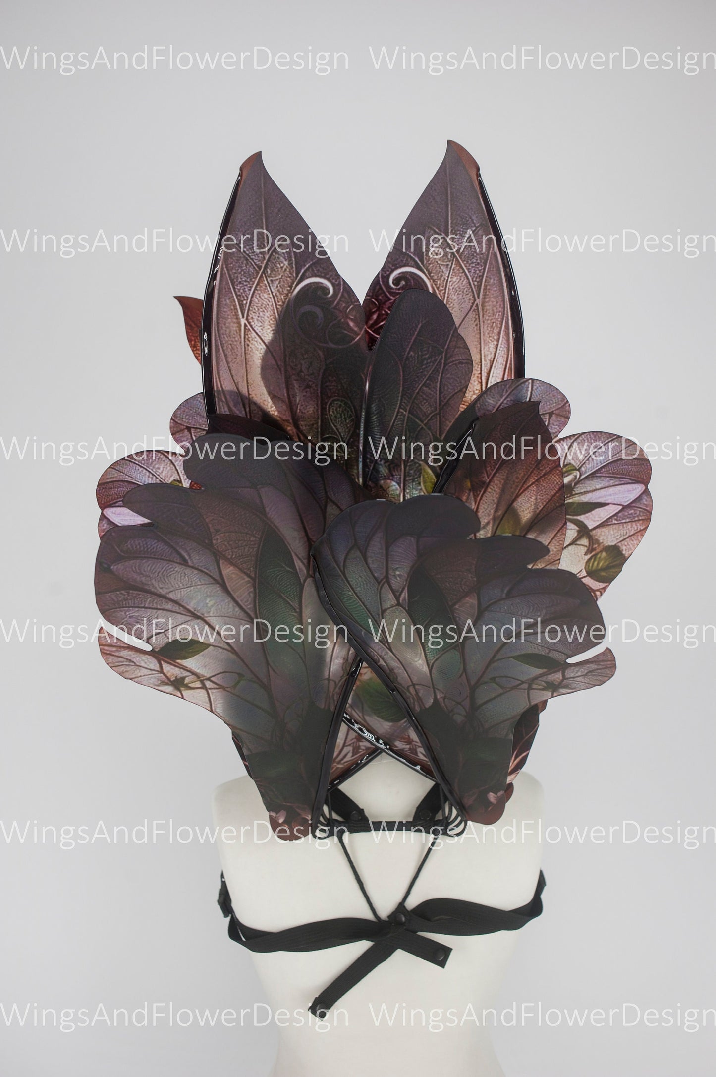 Butterfly brown red green forest fairy leaves wings, wings Photo Prop, wedding wings, butterfly magical fairy wings, fantasy halloween