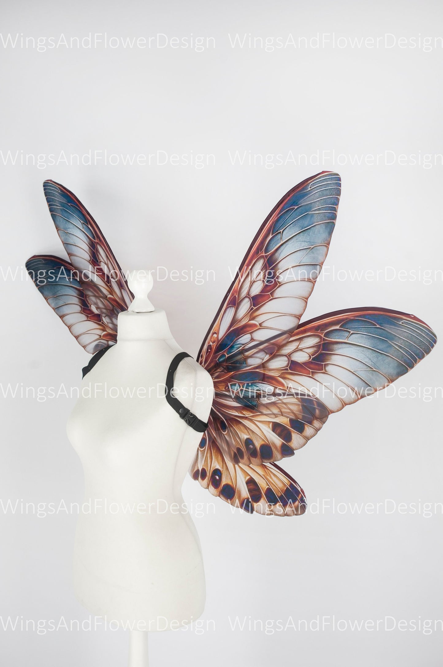 Butterfly brown gray forest fairy leaves wings, wings Photo Prop, wedding wings, butterfly magical fairy wings, fantasy halloween