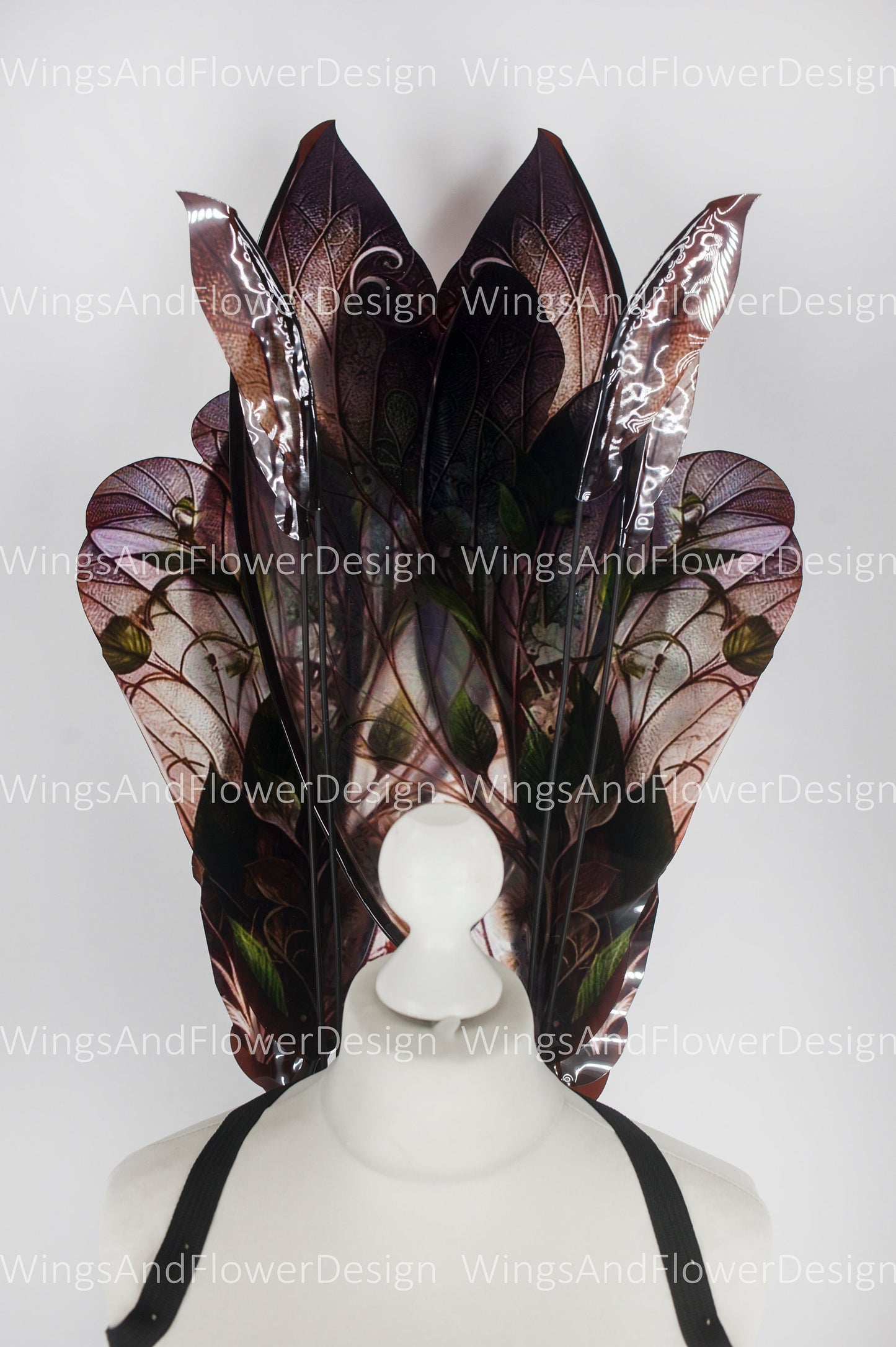Butterfly brown red green forest fairy leaves wings, wings Photo Prop, wedding wings, butterfly magical fairy wings, fantasy halloween
