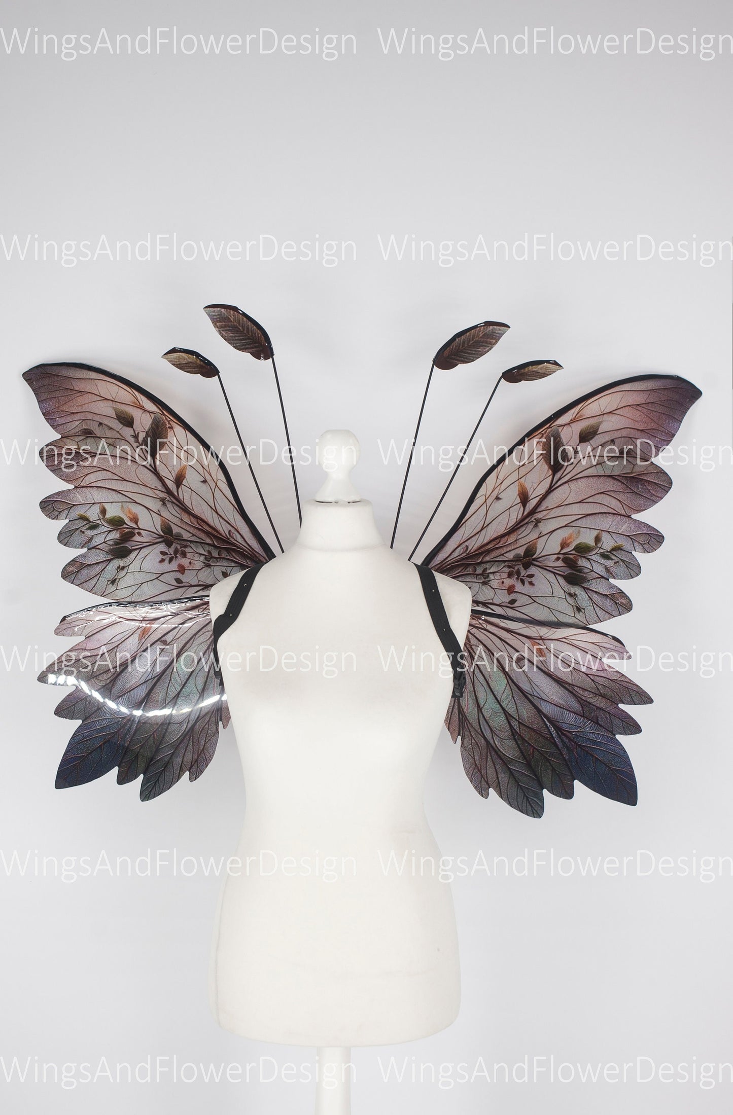 Butterfly brown forest fairy leaves wings, wings Photo Prop, wedding wings, butterfly magical fairy wings, fantasy halloween