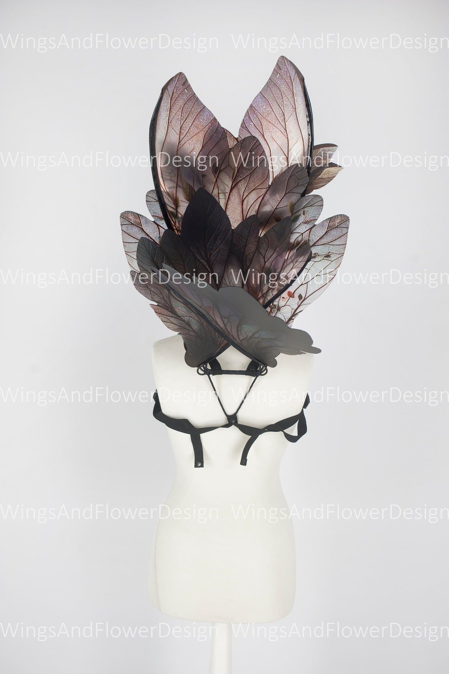 Butterfly brown forest fairy leaves wings, wings Photo Prop, wedding wings, butterfly magical fairy wings, fantasy halloween
