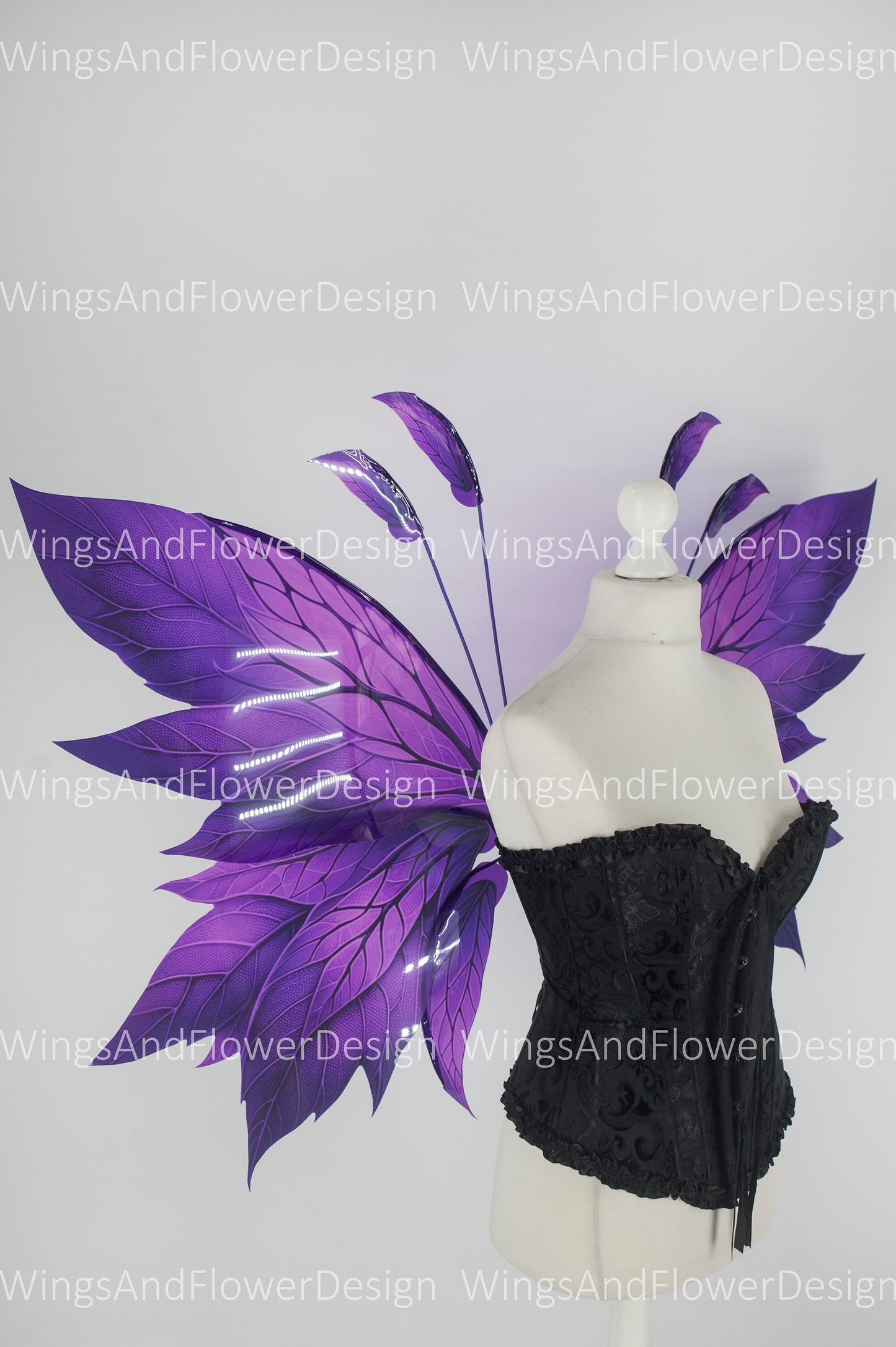 Butterfly purple forest fairy leaves wings, wings Photo Prop, wedding wings, butterfly magical fairy wings, fantasy halloween