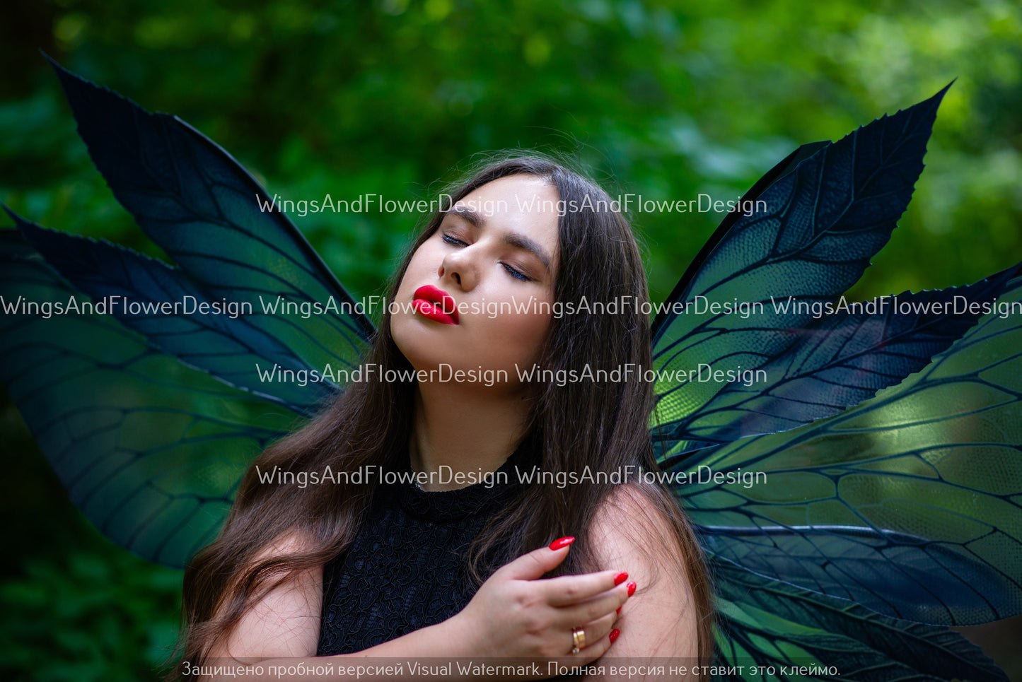 Butterfly black dark grey forest fairy leaves wings, wings Photo Prop, wedding wings, butterfly magical fairy wings, fantasy halloween