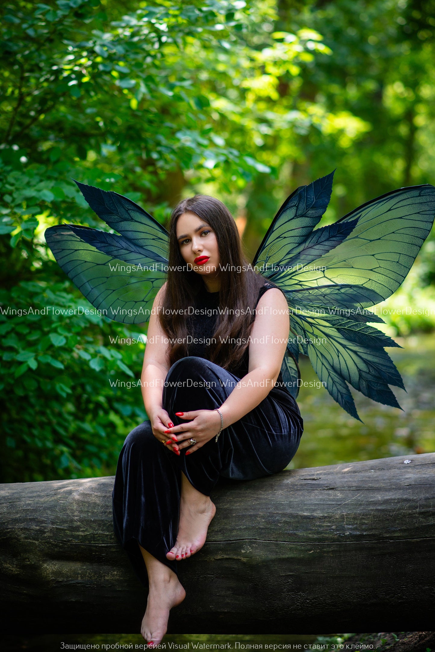 Butterfly black dark grey forest fairy leaves wings, wings Photo Prop, wedding wings, butterfly magical fairy wings, fantasy halloween