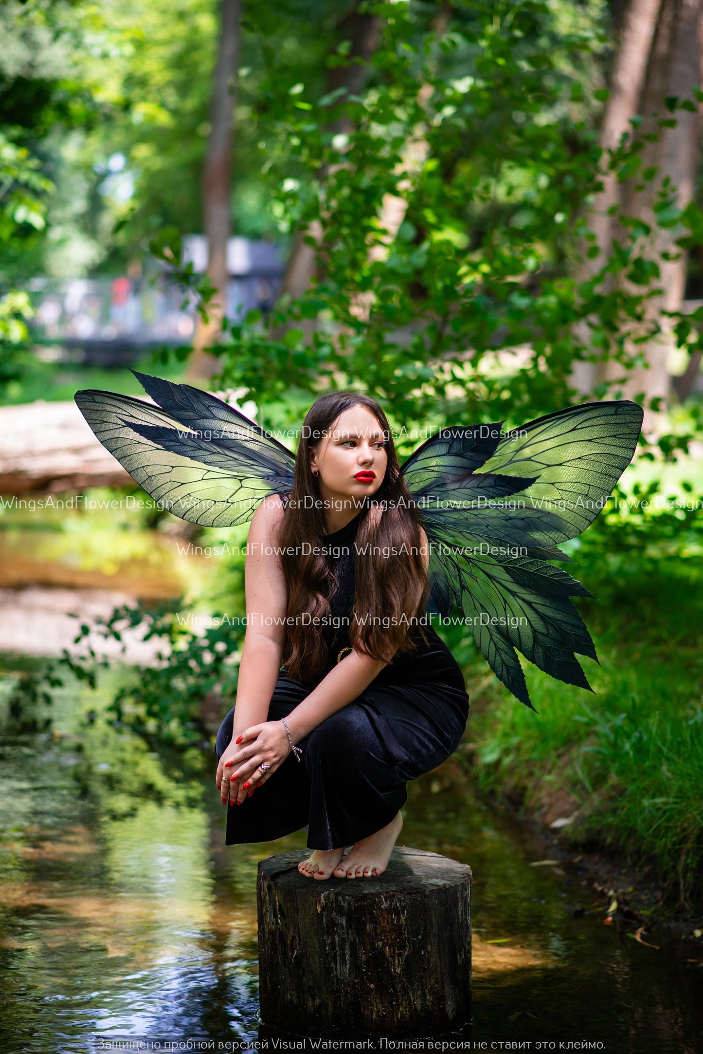 Butterfly black dark grey forest fairy leaves wings, wings Photo Prop, wedding wings, butterfly magical fairy wings, fantasy halloween