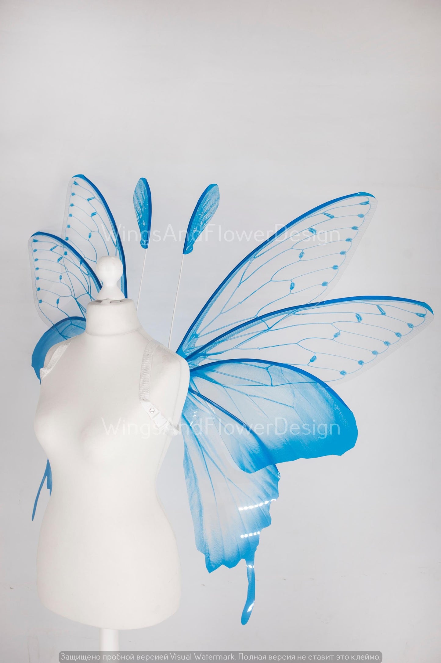 Blue butterfly wings, light blue butterfly fairy wings, costume wings, pink fairy wings, blue Swallowtail, Halloween