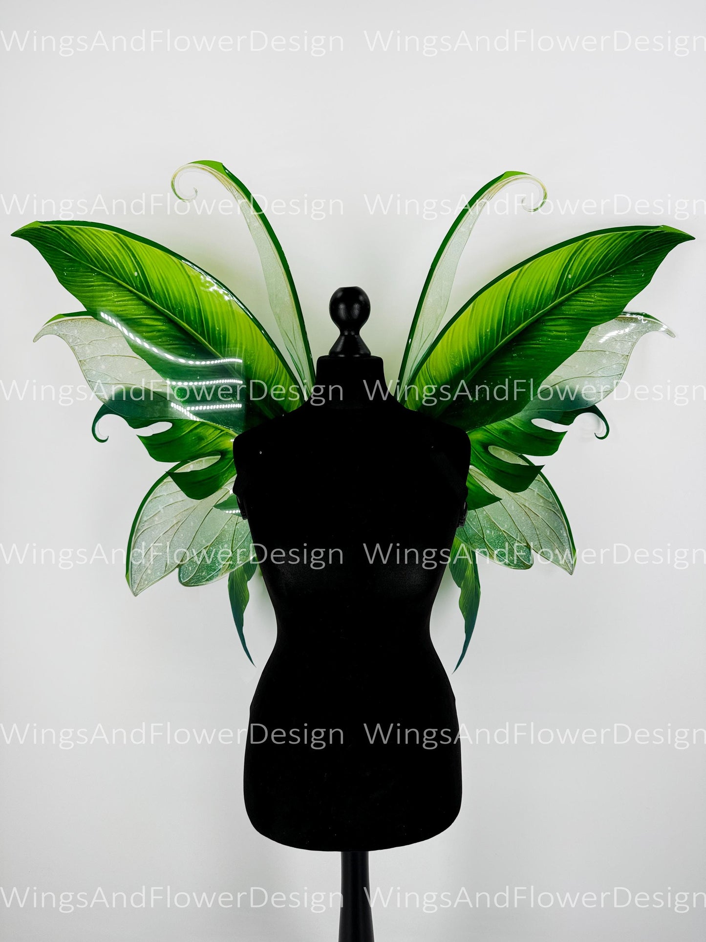 Butterfly green forest fairy tropical leaves wings, fairy wings, wings Photo Prop, wedding wings, magical fairy wings, fantasy halloween