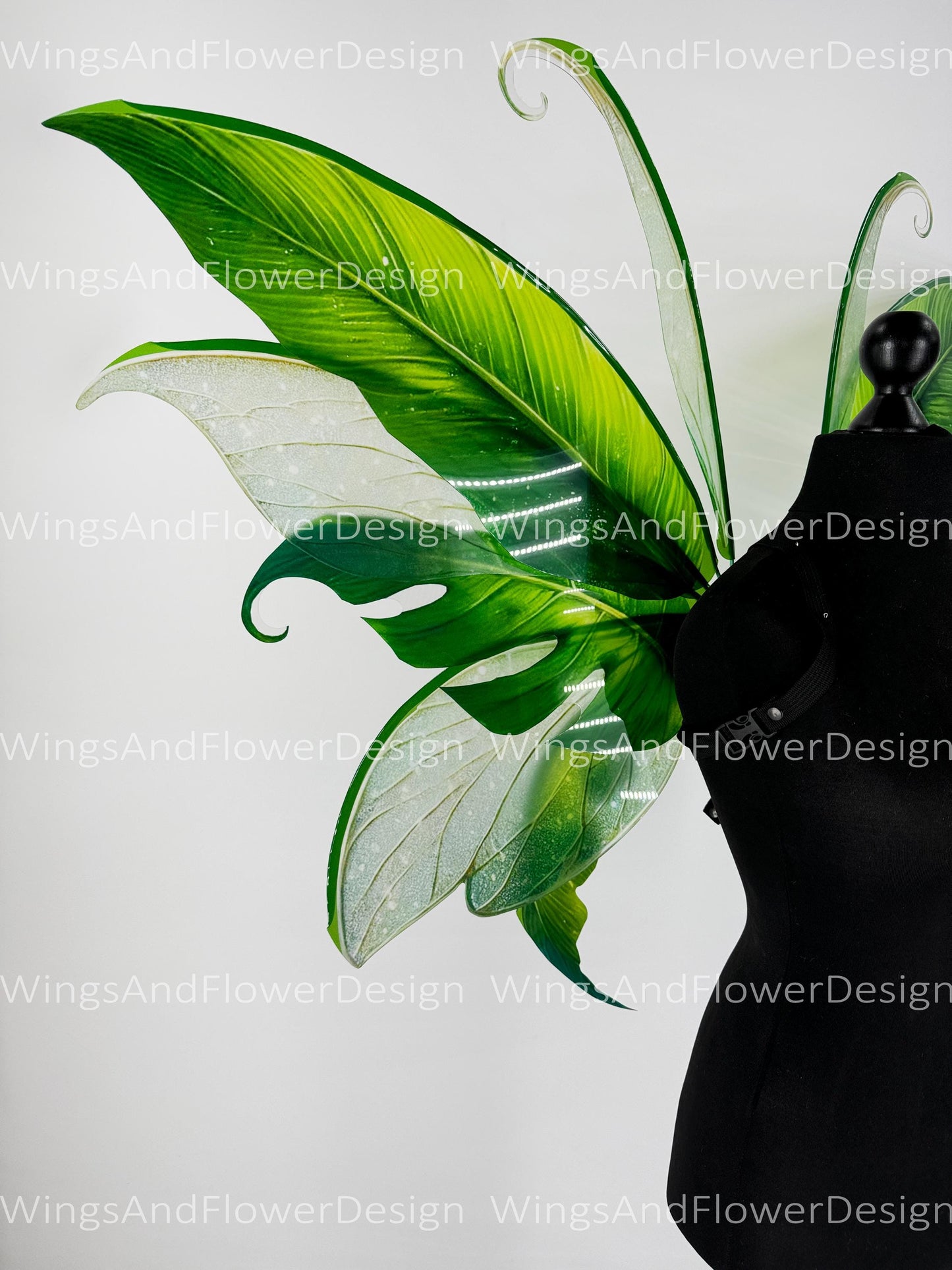 Butterfly green forest fairy tropical leaves wings, fairy wings, wings Photo Prop, wedding wings, magical fairy wings, fantasy halloween