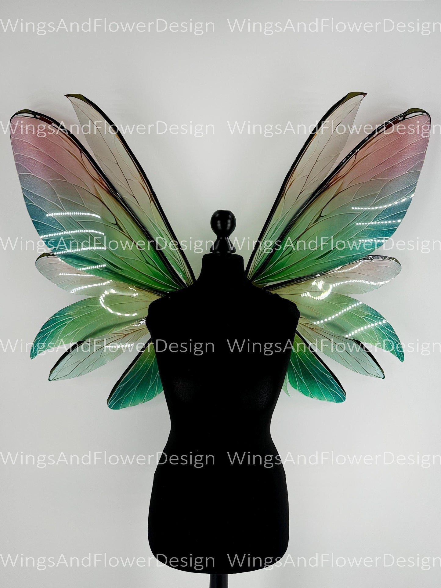 Butterfly green red brown pink wings Photo Prop, wedding wings, butterfly magical fairy wings, fantasy halloween