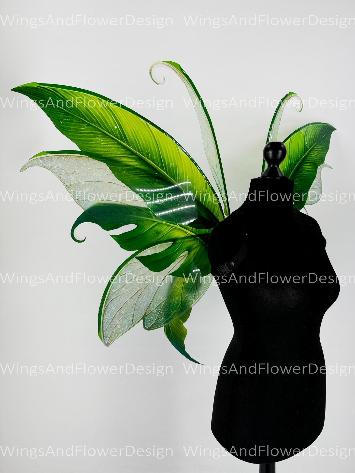 Butterfly green forest fairy tropical leaves wings, fairy wings, wings Photo Prop, wedding wings, magical fairy wings, fantasy halloween