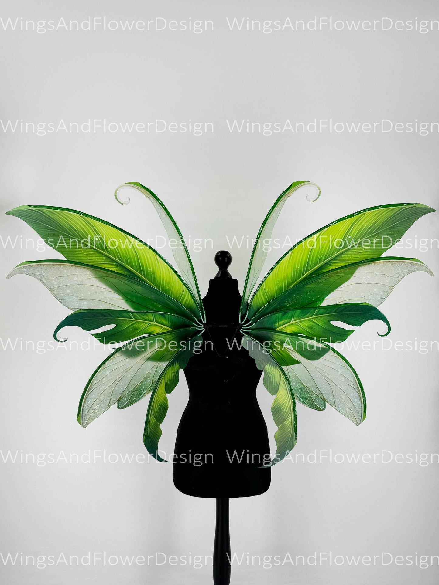 Butterfly green forest fairy tropical leaves wings, fairy wings, wings Photo Prop, wedding wings, magical fairy wings, fantasy halloween