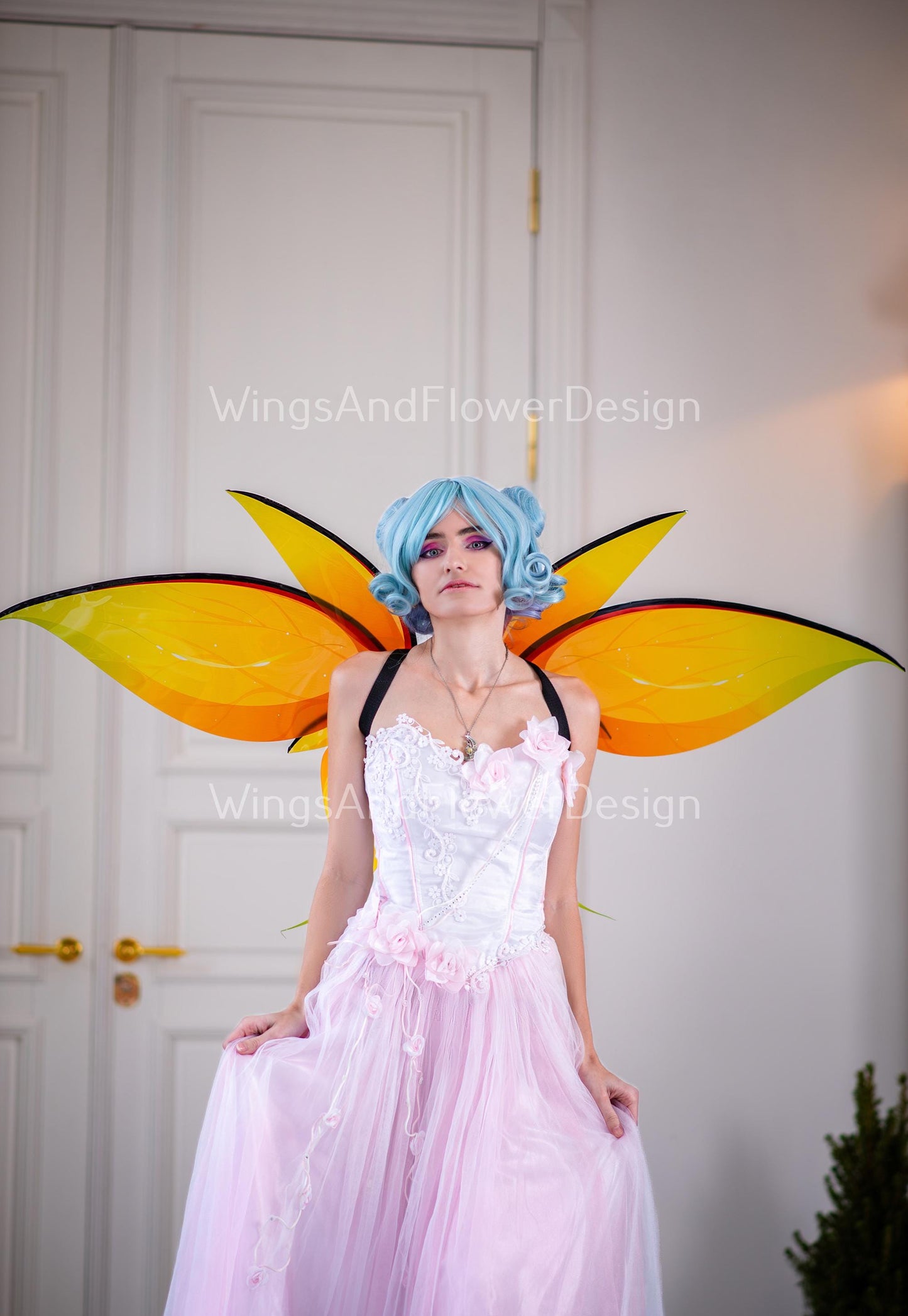 Yellow butterfly wings, yellow butterfly fairy wings, costume wings, Fairy wings, yellow swallowtail, halloween Fantasy Design
