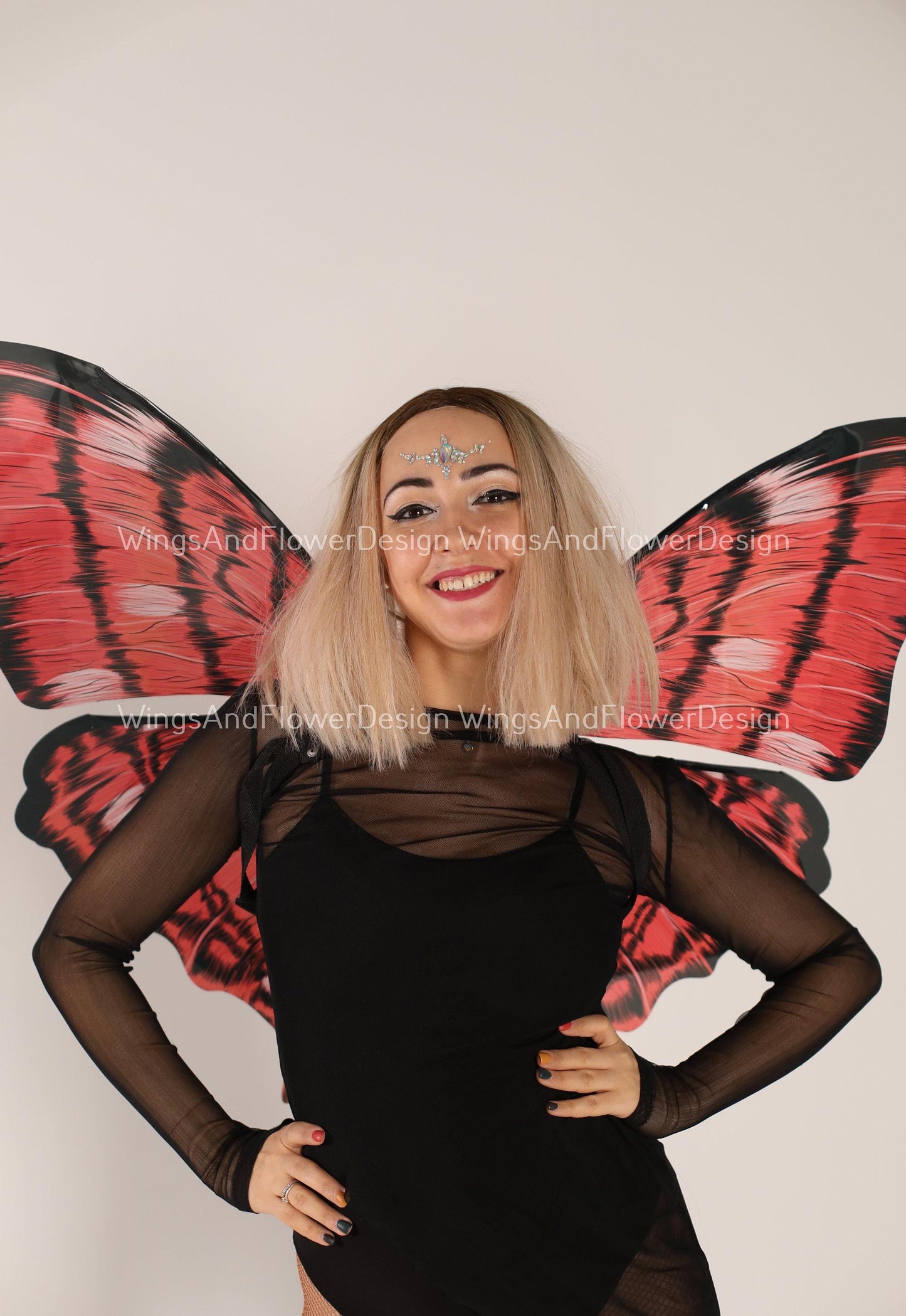 Red Swallowtail butterfly wings, butterfly fairy wings, costume wings, Fairy wings, Pink Swallowtail, Halloween