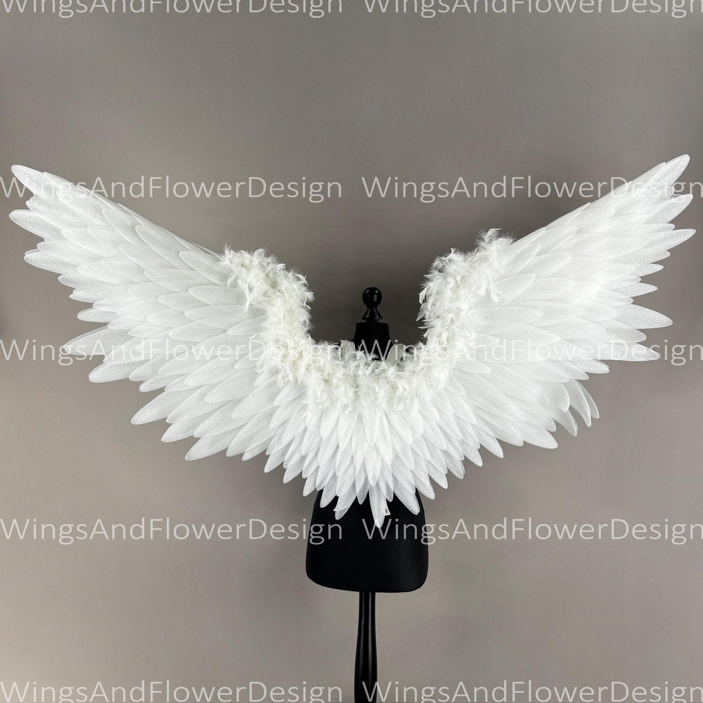 White angel Lucifer Gothic Style wings, Victoria secret angel wings, sexy wings, wings cosplay, Christmas Realistic Cosplay Majestic Wings