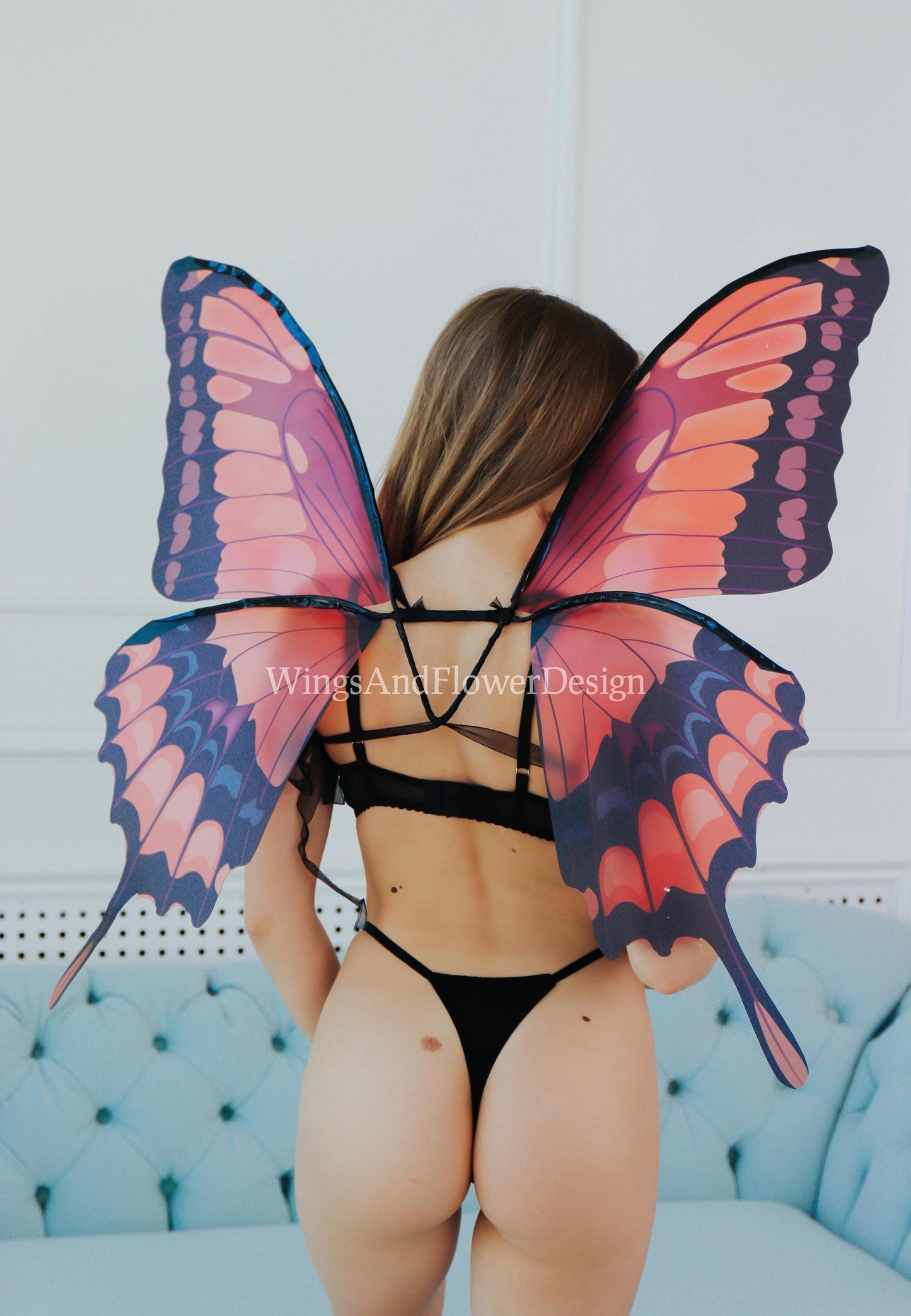 Red Swallowtail butterfly wings, butterfly fairy wings, costume wings, Fairy wings, Blue Swallowtail, Blue wings, fantasy halloween