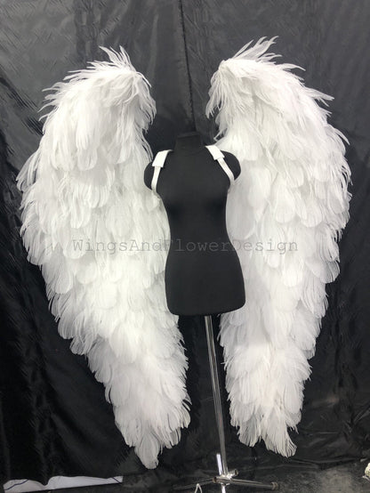 White angel wings, angel wings, wedding wings, Victoria secret angel wings, giant sexy wings, wings cosplay, Christmas angel, Lucifer wings