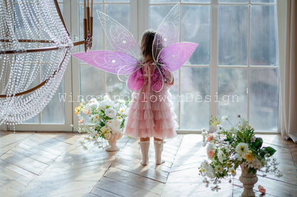 Pink fairy wings, butterfly wings, elf wings, wings Photo Prop, butterfly fairy wings, fantasy halloween, fantasy, magical fairy