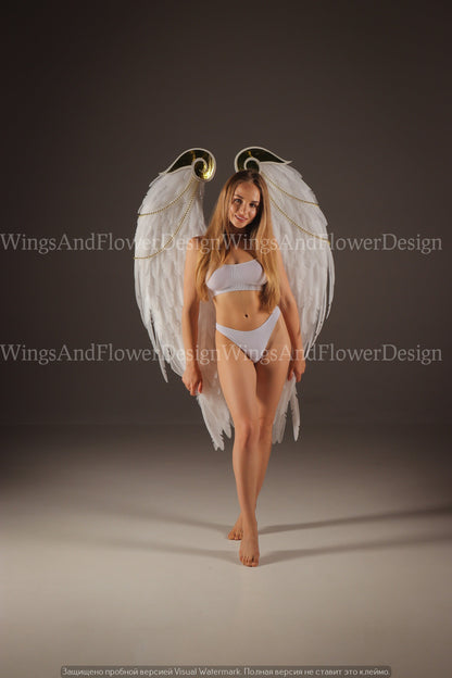 White small angel wings, small angel wings, Victoria secret angel wings, giant sexy wings, wings cosplay, Christmas wings, small wings
