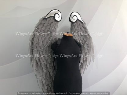 Gray angel wings, angel wings, Victoria secret angel wings, sexy wings, wings cosplay, Christmas wings, kids wings