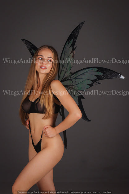 Green Fairy wings, butterfly wings, elf wings, wings Photo Prop, butterfly fairy wings, fantasy halloween, fantasy, magical fairy