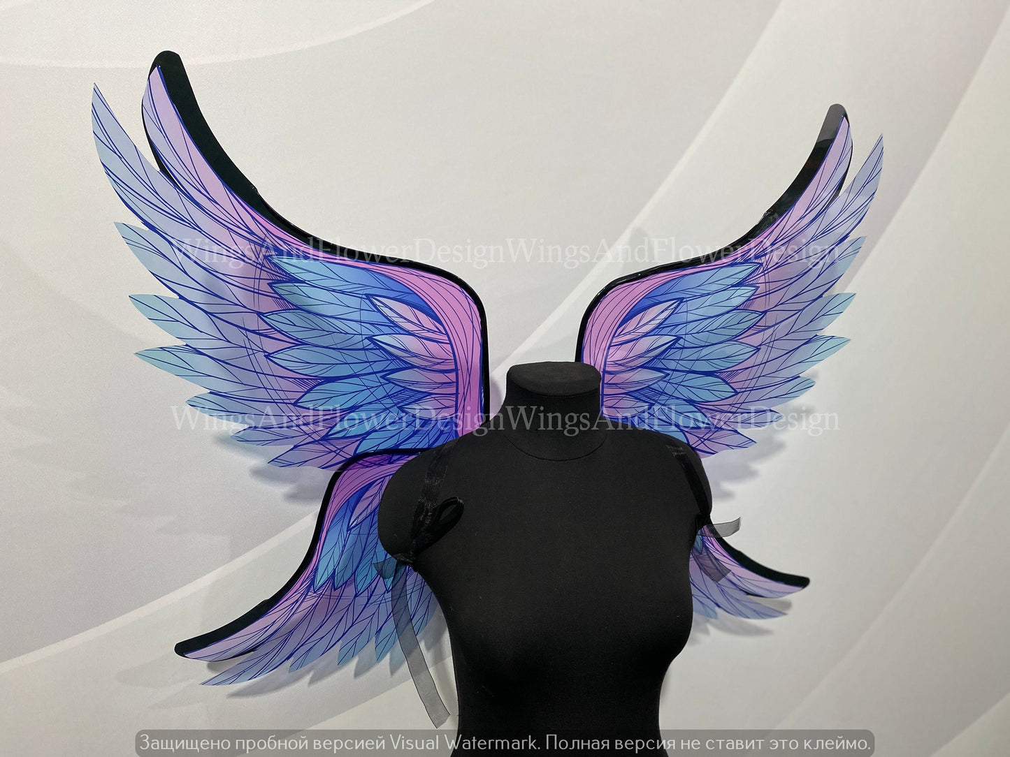 Blue pink angel wings, butterfly fairy wings, costume wings, Fairy wings, Blue Swallowtail, Blue wings, fantasy halloween