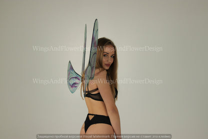 Dragonfly wings, butterfly blue purple wings, elf wings, fairy wings, wings Photo Prop, butterfly wings, fantasy Halloween, magical fairy