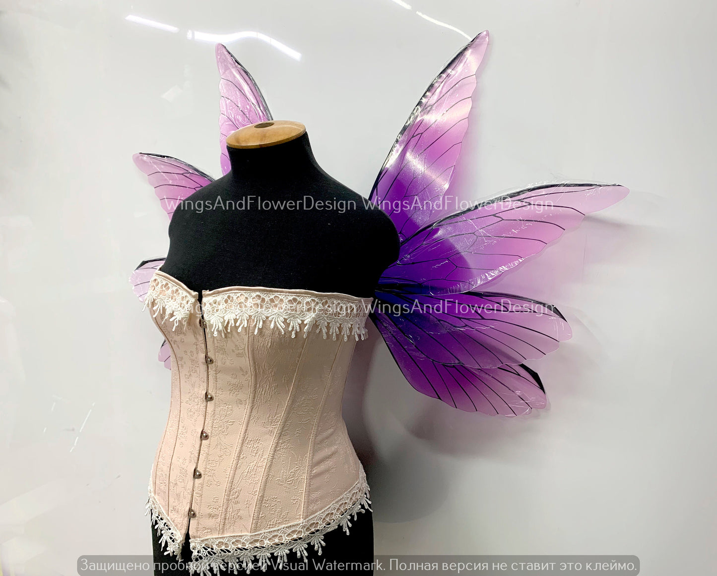Purple Fairy wings under the corset, butterfly wings, elf wings, wings Photo Prop, butterfly fairy wings, fantasy halloween, magical fairy
