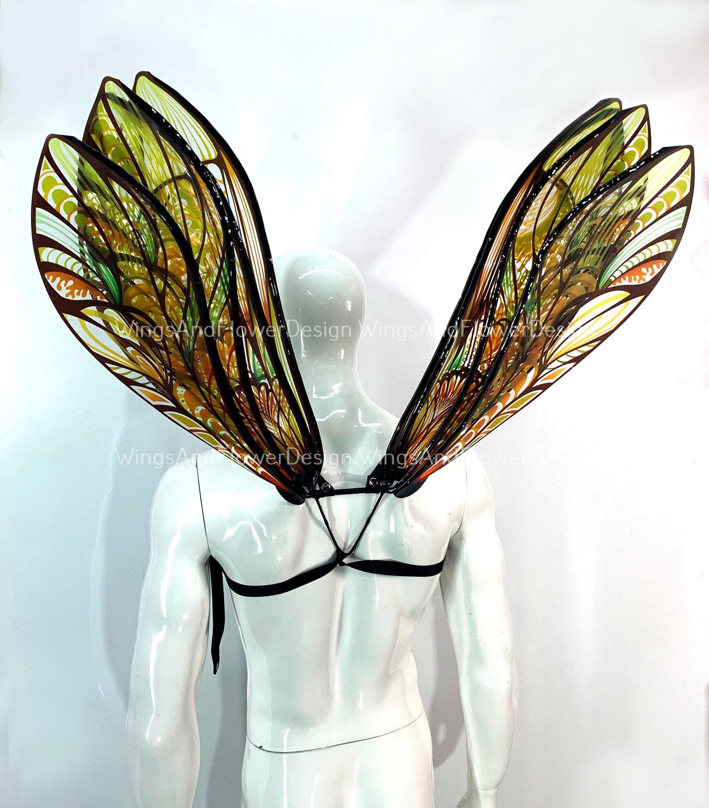 Multicolored wings, cicada wings, elf wings,  wings Photo Prop, wedding wings, butterfly fairy wings, fantasy halloween, magical fairy
