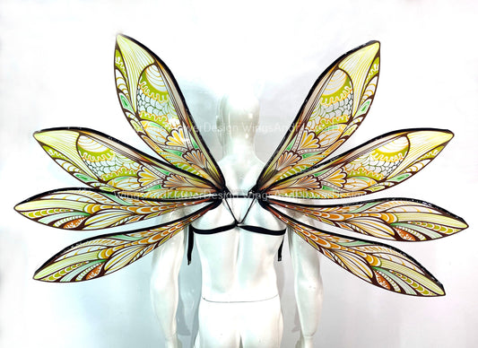 Multicolored wings, cicada wings, elf wings,  wings Photo Prop, wedding wings, butterfly fairy wings, fantasy halloween, magical fairy