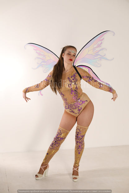Rainbow butterfly wings, elf wings, fairy wings, wings Photo Prop, butterfly fairy wings, fantasy halloween, fantasy, magical fairy