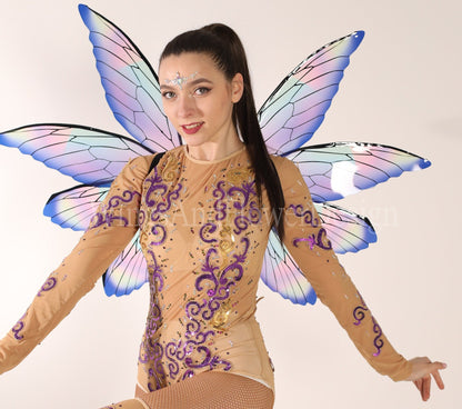 Butterfly Rainbow elf wings, wings Photo Prop, wedding wings, fantasy halloween, fantasy magical colorful fairy wings realistic