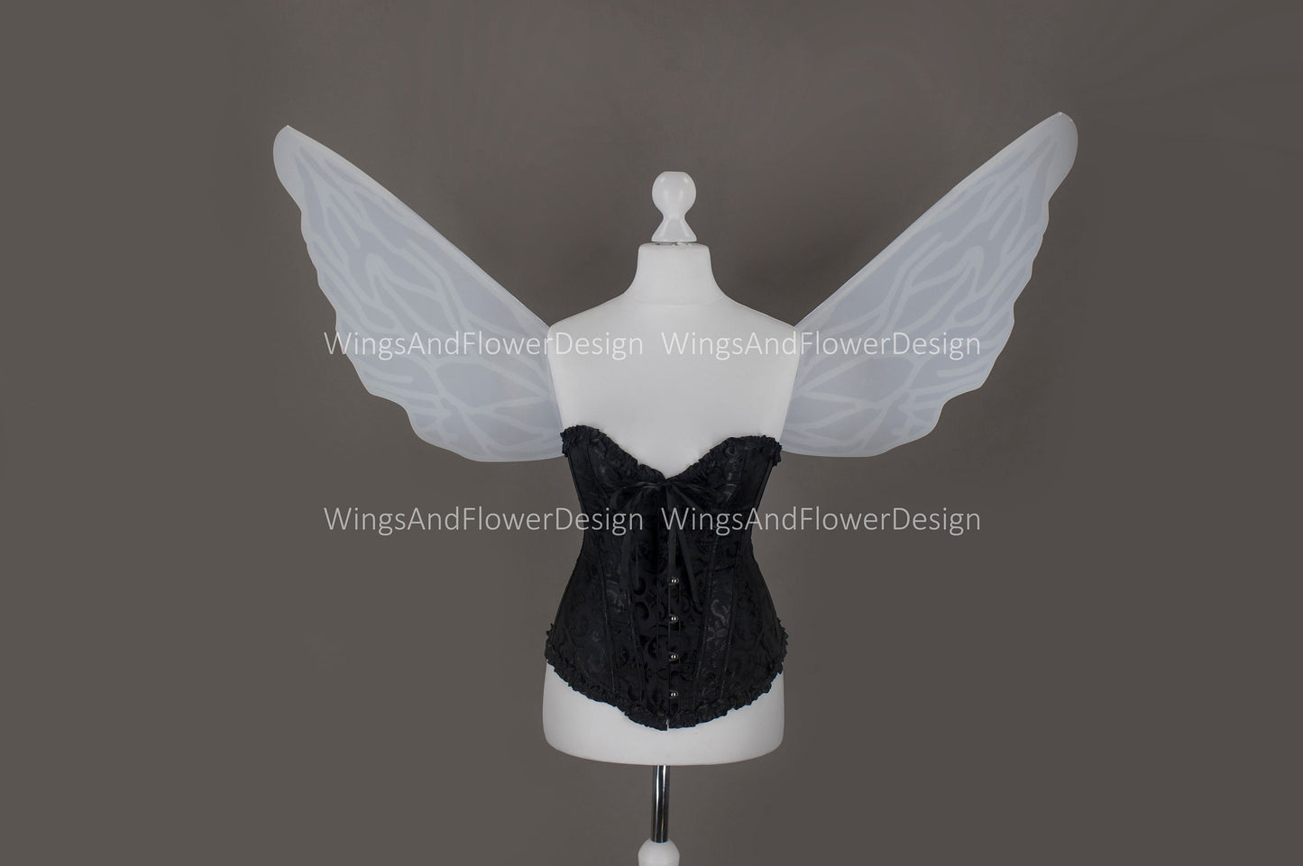 White butterfly wings under the corset, butterfly fairy wings, costume wings, Fairy wings, Blue Swallowtail, Blue wings, halloween